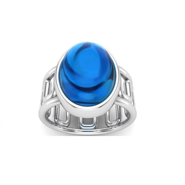 Bague lapis lazuli argent Copenhague